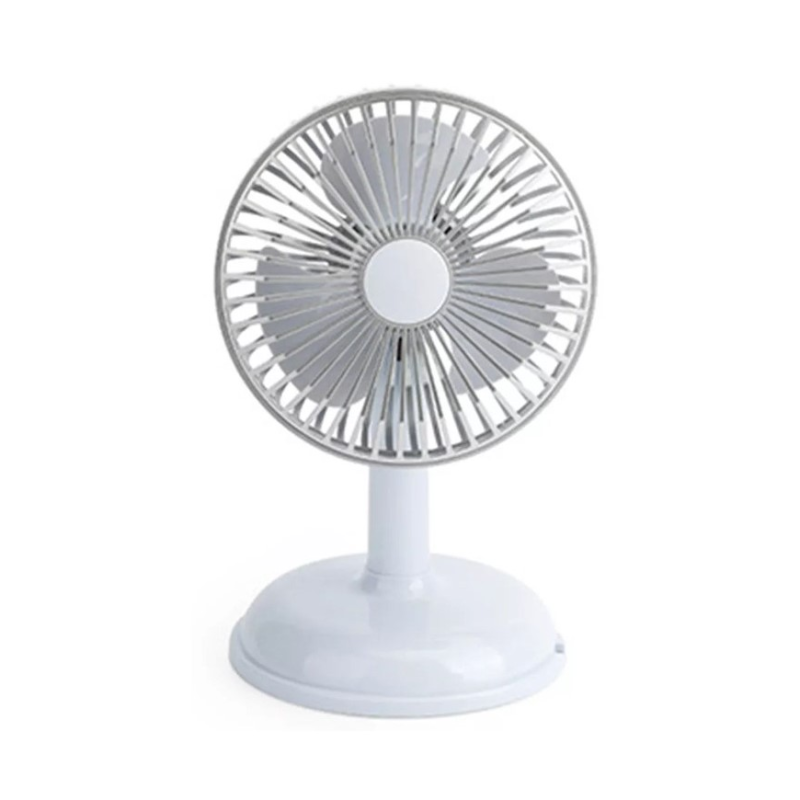 Вентилятор Simple desktop fan KD197 настільний портативний з роботою від USB Світло-сірий