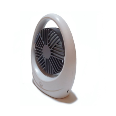 Вентилятор настільний акумуляторний DianDi Fashion Fan SQ 2235 з USB-зарядкою Білий з сірим