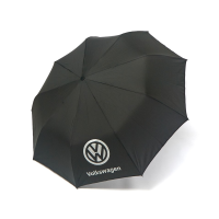 Парасолька чоловіча 02J автомат на 9 спиць з логотипом Volkswagen Чорний