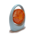 Вентилятор настільний акумуляторний DianDi Fashion Fan SQ 2235 з USB-зарядкою Блакитний з помаранчевим