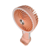 Вентилятор ручний Mini Fan HX09-1 акумуляторний з підставкою для телефону Персиковий з білим
