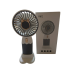 Вентилятор ручний акумуляторний Mini Fan ZB088C з підставкою та USB-зарядкою Сіро-білий