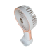 Вентилятор ручний Mini Fan HX09-1 акумуляторний з підставкою для телефону Білий з персиковим