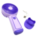Портативний вентилятор Mini Fan з підставкою під телефон TX-265 6368 USB 3 режими бузковий