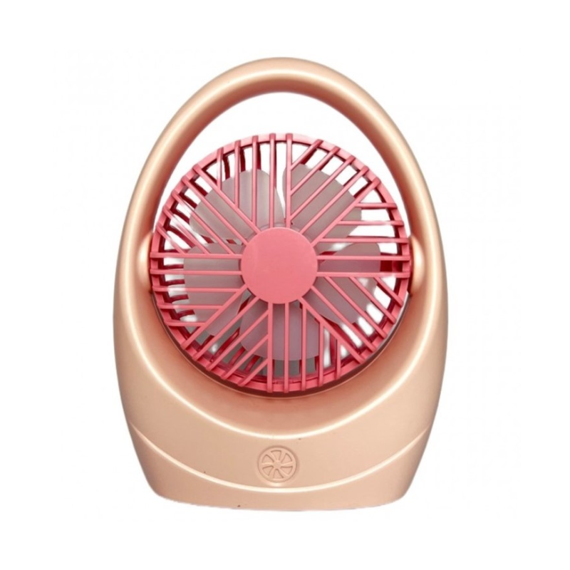 Вентилятор настільний акумуляторний DianDi Fashion Fan SQ 2235 з USB-зарядкою Рожевий