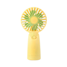 Вентилятор ручний акумуляторний Cute Electric Fan AP223 з USB-зарядкою Жовтий