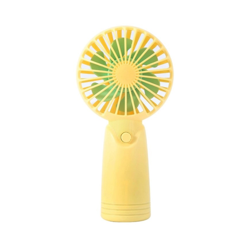 Вентилятор ручний акумуляторний Cute Electric Fan AP223 з USB-зарядкою Жовтий