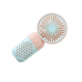 Вентилятор Mini Fan Z8 (7186) ручний акумуляторний з USB-заряджанням Рожевий з блакитним