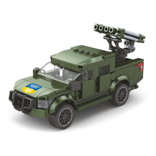Дитячий конструктор Limo Toy Військова техніка ЗСУ “Бандеромобіль“ 250 деталей KB-1101