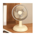 Вентилятор Simple desktop fan KD197 настільний портативний з роботою від USB Блідо-жовтий (кремовий)