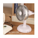 Вентилятор Simple desktop fan KD197 настільний портативний з роботою від USB Рожевий