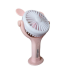 Вентилятор ручний акумуляторний Mini Fan CS092-1 з вушками, підставкою, підсвічуванням та USB-зарядкою Рожевий