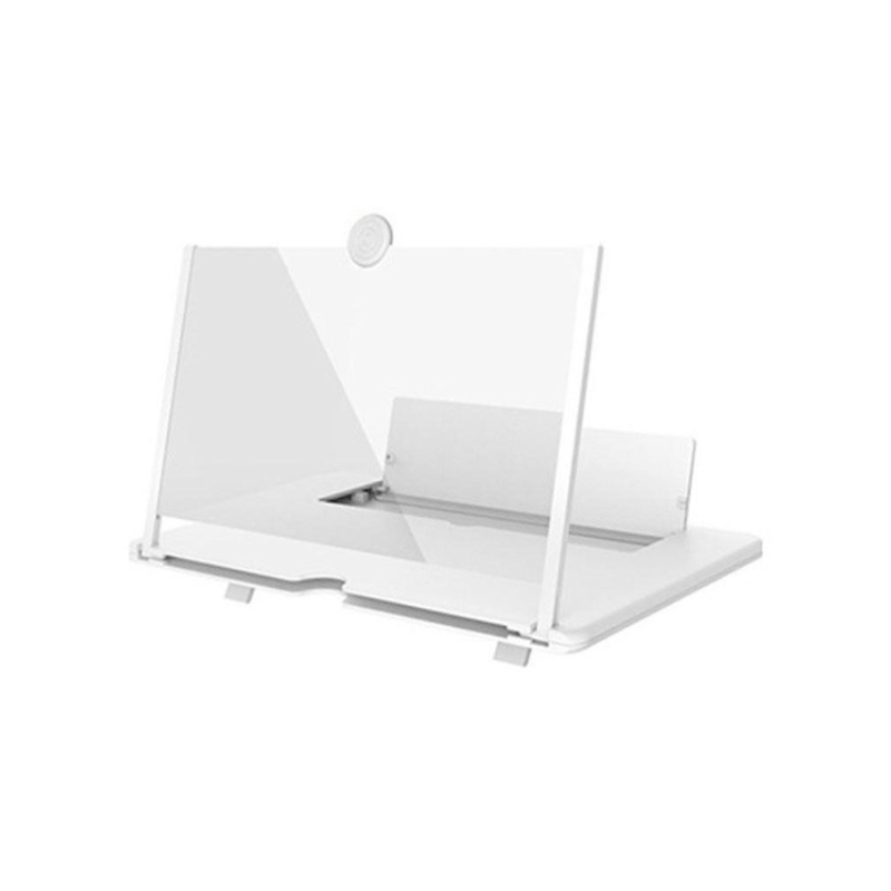Підставка-збільшувач екрану смартфона 3D Video Amplifier (8022) складна Білий