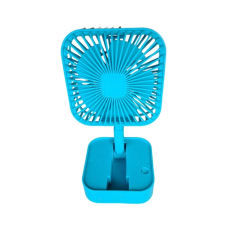 Вентилятор настільний портативний Mini Fun JY-1 129 акумуляторний складний Бірюзовий