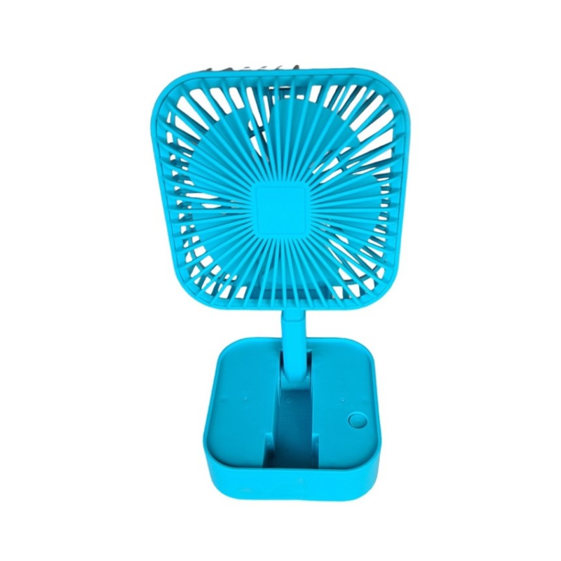 Вентилятор настільний портативний Mini Fun JY-1 129 акумуляторний складний Бірюзовий