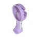 Вентилятор ручний Mini Fan HX09-1 акумуляторний з підставкою для телефону Бузковий з білим