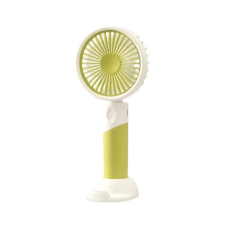 Вентилятор ручний Mini Fan ZB100 акумуляторний з підставкою для телефону Салатовий з білим