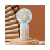 Вентилятор Mini Fan Z8 (7186) ручний акумуляторний з USB-заряджанням Блакитний з рожевим