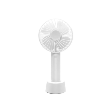 Вентилятор акумуляторний  ручний  Portable Fan White з підставкою та USB-зарядкою (54522W)