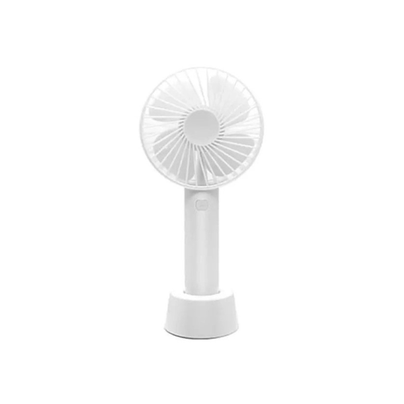 Вентилятор акумуляторний  ручний  Portable Fan White з підставкою та USB-зарядкою (54522W)
