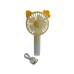 Вентилятор ручний акумуляторний DianDi Mini Fan SQ-2163 з USB-зарядкою та складною ручкою Жовтий
