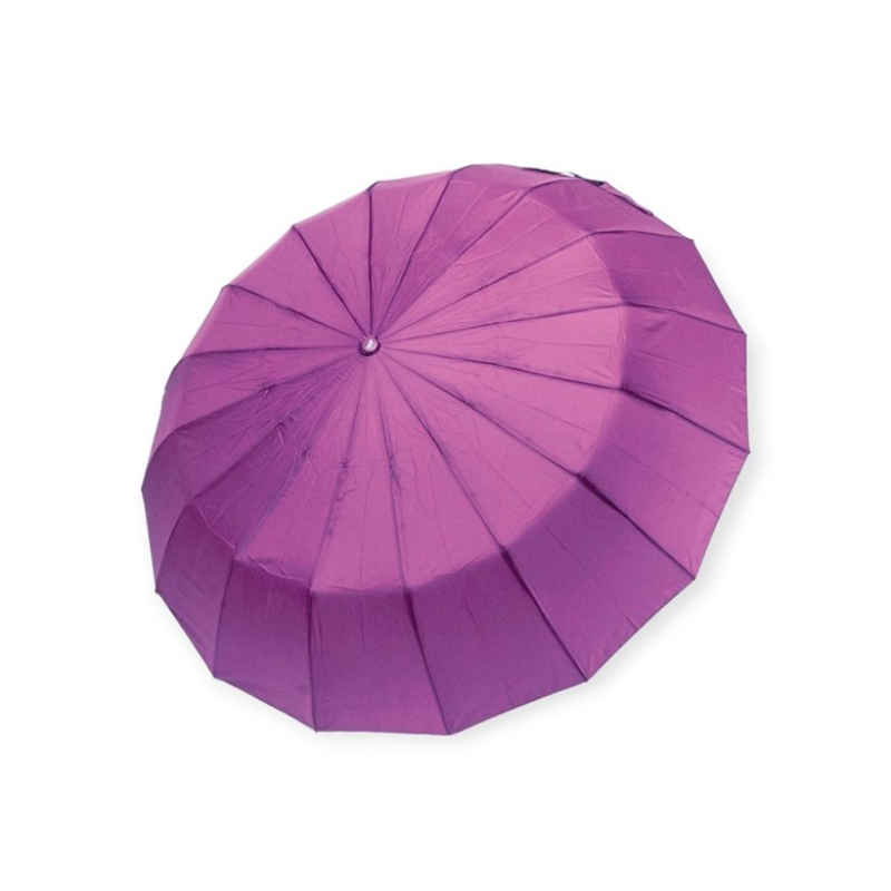 Парасолька автомат жіноча Toprain №918 однотонна на 16 спиць Бузковий