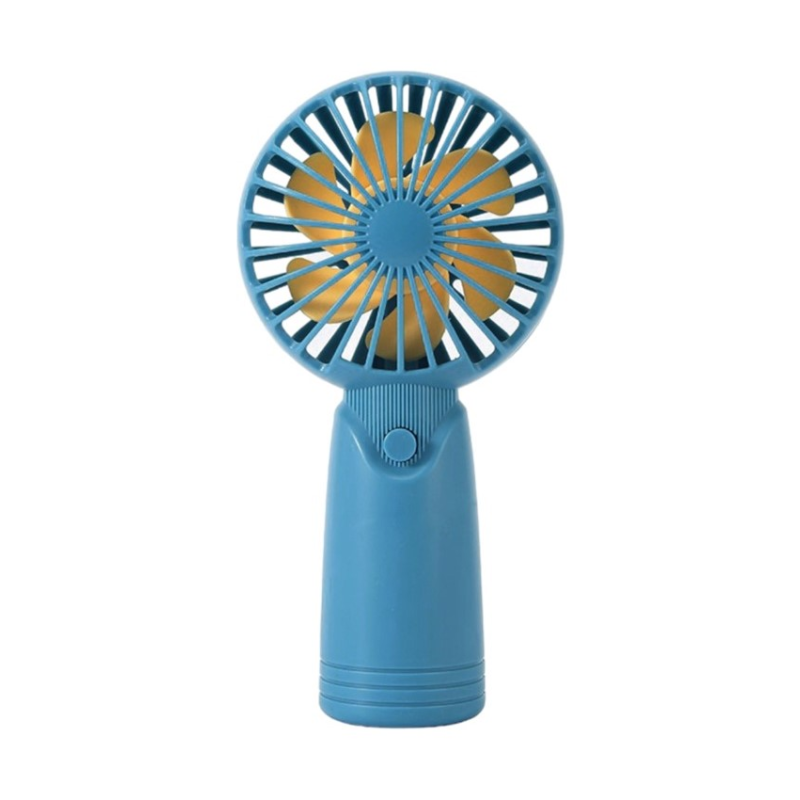 Вентилятор ручний акумуляторний Cute Electric Fan AP223 з USB-зарядкою Синій