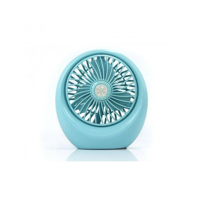 Настільний вентилятор портативний DianDi Mini Fan SQ-1978A акумуляторний з USB-зарядкою Блакитний