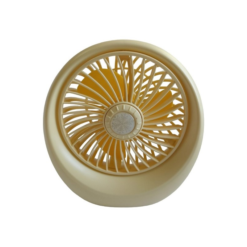 Настільний вентилятор портативний DianDi Mini Fan SQ-1978A акумуляторний з USB-зарядкою Жовтий
