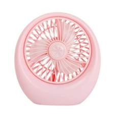Настільний вентилятор портативний DianDi Mini Fan SQ-1978A акумуляторний з USB-зарядкою Рожевий