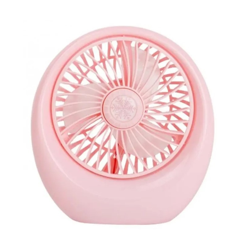 Настільний вентилятор портативний DianDi Mini Fan SQ-1978A акумуляторний з USB-зарядкою Рожевий