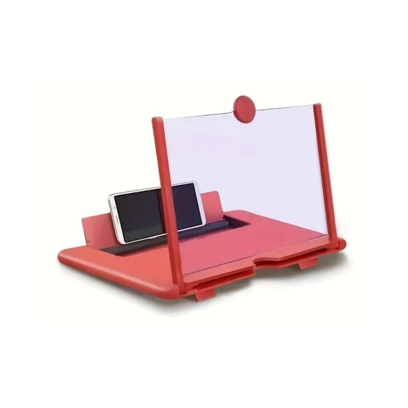 Підставка-збільшувач екрану смартфона 3D Video Amplifier (8022) складна Червоний