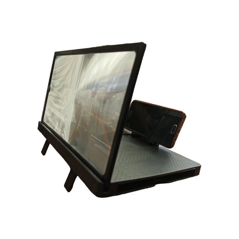 Підставка-збільшувач екрану смартфона Enlarged Screen Magnifier складна Чорний