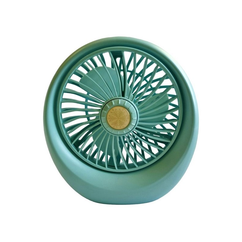 Настільний вентилятор портативний DianDi Mini Fan SQ-1978A акумуляторний з USB-зарядкою Бірюзовий