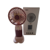 Вентилятор ручний акумуляторний Mini Fan ZB088C з підставкою та USB-зарядкою Бордово-рожевий