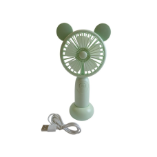 Вентилятор ручний акумуляторний DianDi Mini Fan SQ-2165 з підставкою, підсвічуванням та USB-зарядкою Салатовий